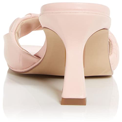 Image of Sam Edelman Womens Kittie Leather Slip On Kitten Heels Pink 8 Medium (B,M)