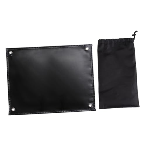 Hemoton Outdoor Grill Blanket Fireproof Fiberglass Insulation Mat for Campsites and Picnics Portable Fire Resistance Cushion with Storage Bag Strong for