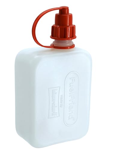 FuelFriend® CLEAR+Oil 0,5 Liter Ölkanister mit integriertem Füllrohr! Öl-Reservekanister für Motorräder, Roller, uvm.