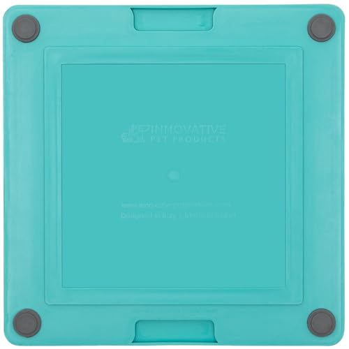 LickiMat Buddy Deluxe - 20 x 20 cm in rot oder türkis, Größe:small - 20 x 20cm, Farbe:türkis, 1 Stück (1er Pack)