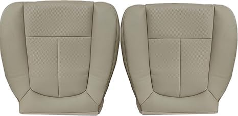 AOUTTUOA AO228 Front Driver & Passenger Perforated Leather Seat Covers Tan Ford F150 2009-2014
