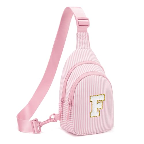 Gifts for 8 9 10 11 12 Year Old Girls Sling Bag Crossbody Bags Fanny Pack for Teen Girls Personalized Gifts for Women Light Pink F