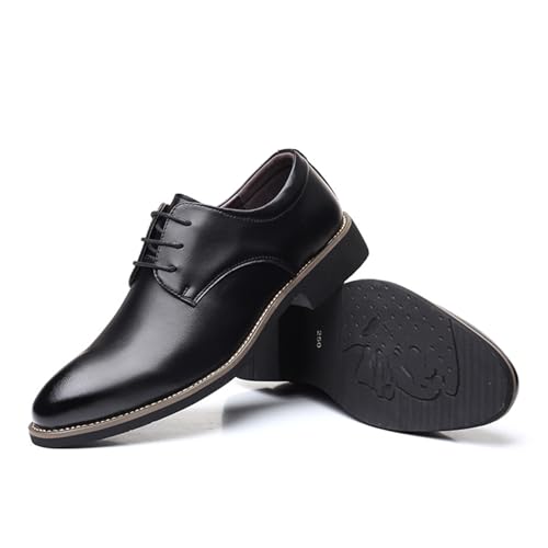 Men's Leather Dress Oxford Shoes Gradient Toe Comfort Slip On Tuxedo Oxfords Modern Formal Wedding Business Shoe2