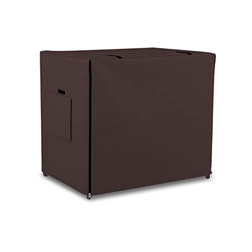 Dog Crate Cover 12 Oz Waterproof - Heavy Duty Privacy Dog Crate Cover with Mesh Pocket & Roll Up Window - Universal Fit Dog Kennel Cover (25