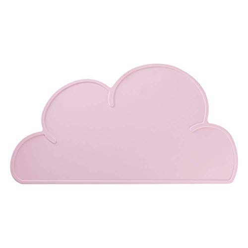 Kids Placemat - Silicone Cloud Shape Non Slip Waterproof Placemat For Kids Baby Toddlers, Portable Food Mat Bpa Free Reusable Placemats For Travel And High Chairs-Easy To Clean And Roll Up (Pink) #TOP5