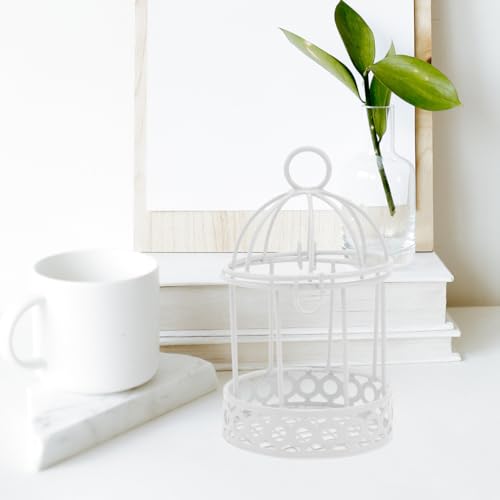 Image of Mini Bird Cage Decoration Set of 3 Desktop Storage Adornment Mini Tabletop Ornament for Candy and Small Item Display 3.46 Inch Decorative Bird Cage for Home Office Desk