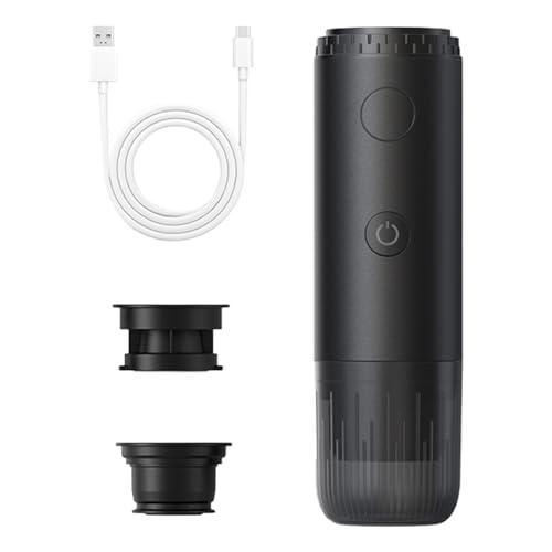 Portable Electric Coffee Maker with Self-Heating Wireless Portable Espresso Machine Automatic Espresso Coffee Machine for Home Office Car RV Camping Hiking Travel
