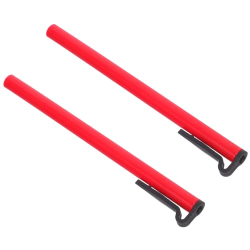 EXHUMKY Protector para Sonda de Termómetro de Cocina 2 Unidades Rojo Funda Resistente al Calor para Termómetro de Alimentos Clip para Hornear y Asar Accesorio Compatible para