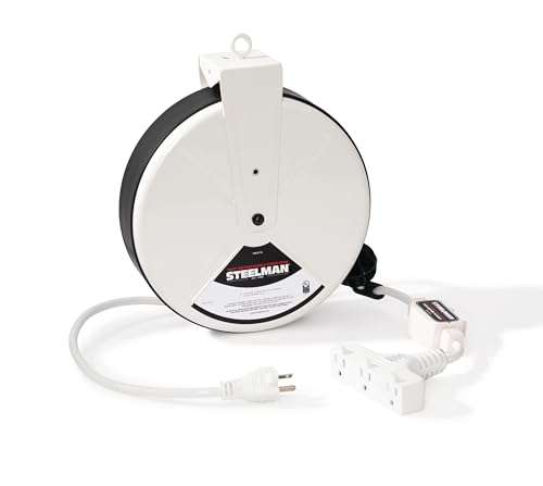 Steelman 30-Ft Retractable Extension Cord Reel