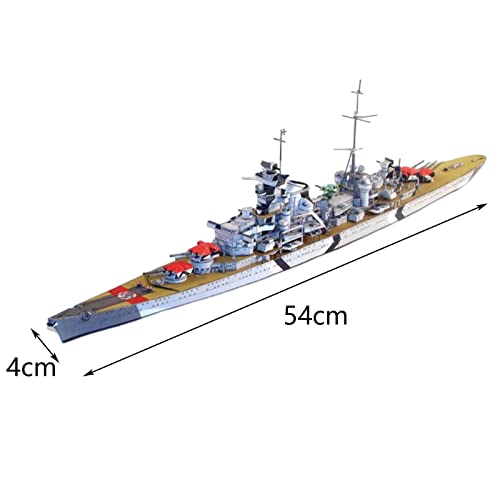 Image of VELURA 1:400 3D Puzzle Gifts Decorative Durable Boat Toy for Adults Kids Beginners|Airplanes|1 Ship Model(Unassembled)|Toys Hobbies