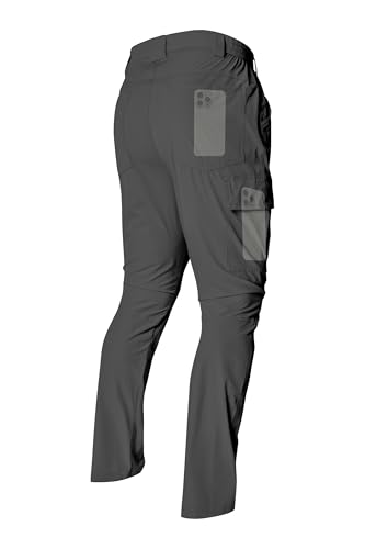 LINLANG EN Mens Cargo Pants Water Resistant Lightweight Quick Dry Work Pants Travel Fishing Climbing...