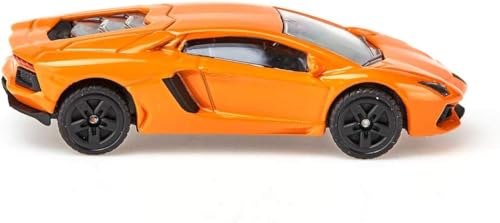 Siku 1449, Lamborghini Aventador LP 700-4 Sportwagen, Metall/Kunststoff, Orange, Spielzeugauto für Kinder