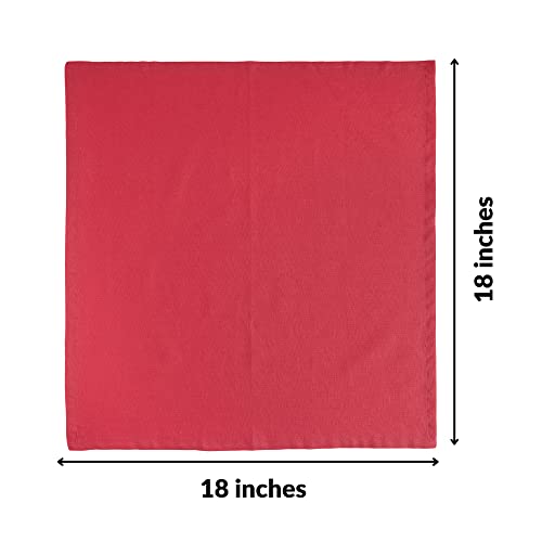 Fingercraft VFC-NAP-MULTI Multicolor Cloth Napkins - Set Of 12 Pure Cotton Everyday Lunch Dinner Napkin - Holiday Birthday Party Gift - Soft Washable Absorbent Reusable Napkin Christmas Cloth Napkins Multi Pack thumb #4