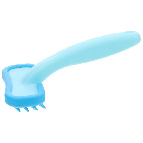 HIAKDOFT Kaninchen Pflegebürste Silikon Weich Klein Hellblau Massage und Badekamm für Kleintiere Wie...