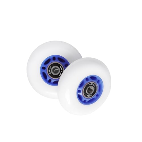 RipStik Casterboard Replacement Wheels, 76mm with Bearings, High Rebound, Set of 2 (Blue)