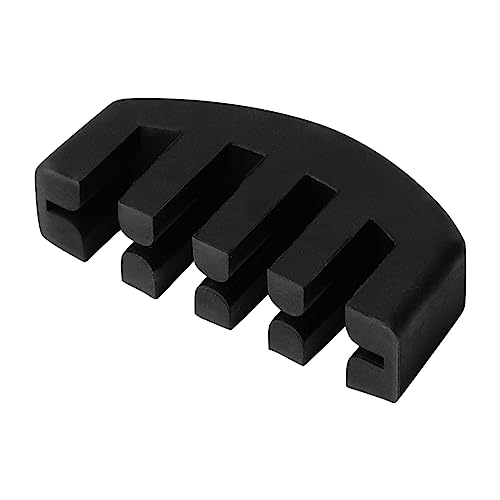 Uxcell Violin Mute, Rubber 1/2 3/4 4/4 Practice Mute, Full Size, Black Silence Claw Style for Musical String Instruments