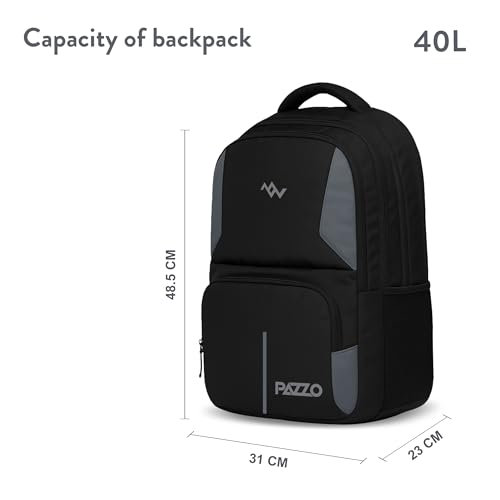 Image of Lunar's Luxur 40L Laptop Backpack with 1 Year Warranty | Foam Padded Water Resistant School bag | Laptop Bag 15.6 Inch | Travel College bag for boys | Office bag for man