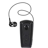 Pomya Headset Earpiece, Fineblue F910 Sports Bluetooth Headset, Retractable Handsfree Earphone, Anti-Lost Function Telescopic Headphones(Black)