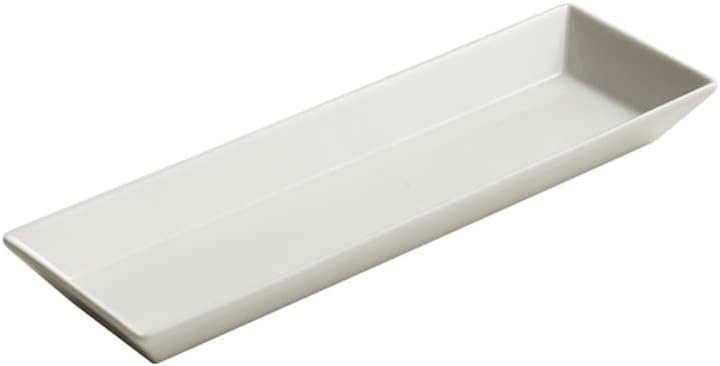 Ceramic plates,dessert plates,Plates Serving Plate Serving Tray White Porcelain Rectangular Sushi Plate Restaurant Tableware Mood Cold Dish Plate Dinner Plates