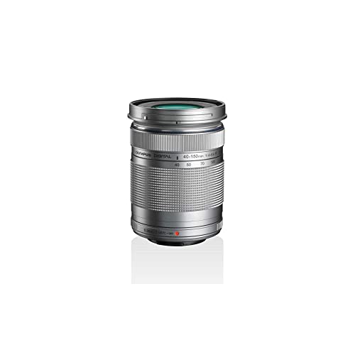 Objetivo Olympus M.Zuiko Digital ED 40 - 150 mm F4 - 5.6 II, teleobjetivo, adecuado para todas las cámaras MFT (modelos Olympus OM-D & PEN, serie G de Panasonic), plata Cover