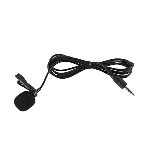 Srutueo 3.5 mm Computer Clip-on Mini Microphone, black, 000651