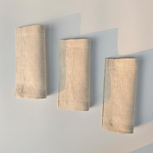 Servilletas de lino 6x6 pulg set de 12 miniatura 7