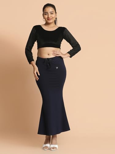Image of TWIN BIRDS Women Cotton Elastane Saree Shaper | Shapewear Petticoat Support