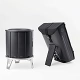 PACKFIRE Portable Camping Fire Pit - Packable Fold-Flat Design, Smokeless Burn, Stainless Steel & Aluminum, Includes Backpack, Ideal for Outdoor & RV Adventures