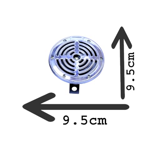 Image of Waterproof Car Horn Super Loud Train Horns, Car Dustproof Durable Air Electric Snail Horn, 12V Raging Sound Air Horns Universal for Car, Motorcycle, Truck, Bike Small Size Silver