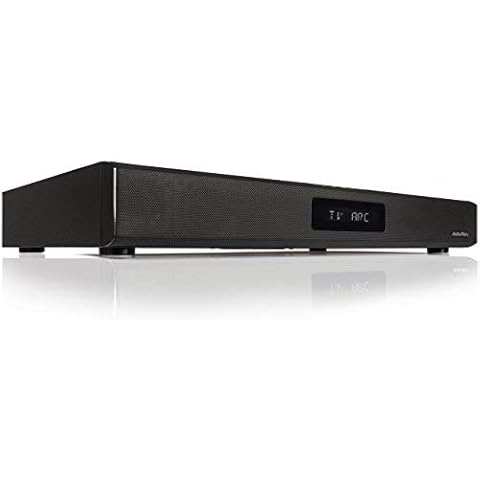 AudioAffairs TVS 2018 TV-Soundstand, HDMI Arc Heimkinoanlage, Lautsprecher für TV, Soundbar mit FM PLL UKW Radio, Integrierter Subwoofer, Soundsystem mit Bluetooth 3.0 & Fernbedienung Cover