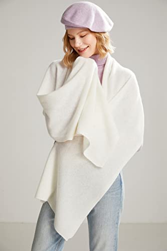 100% Cashmere Classic Wrap Shawl for Woman and Men Extra Large Stole Scarf US31252