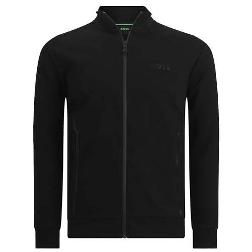 Hugo Boss Men's Blue Gold Logo Full Zip Sweatshirt Skaz 1 (as1, alpha, l, regular, regular, L)