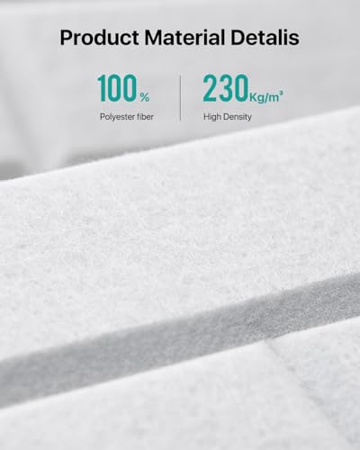 Image of Soundsbay Acoustic Panels Self Adhesive, 12 Pack High Density Sound Proof Foam Panels for Walls, 12 inch X 12 inch X 0.4 inch Soundproof Wall Panels, Brick Acoustic Wall Panels for Home, Ceiling White