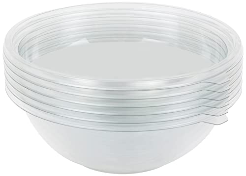 GUILLIN - FESTIPACK SL2200C SACHET DE 6 Saladier Rond 2200Cc avec Option Couvercle, Polyéthylène,...