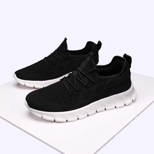 Image of Mens Walking Tennis Shoes Slip On Hiking Running Sneakers Non Slip Fitness Casual Workout Athletic Gym Lightweight Breathable Comfortable Trainers