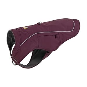 Ruffwear Overcoat Fuse Jacket Harness Combo for Dogs Purple Rain Medium