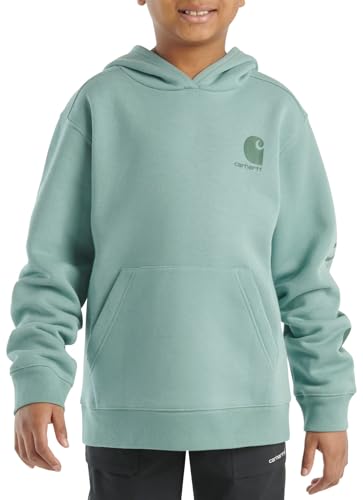 Carhartt Kid's CA6581T Long-Sleeve Graphic Sweatshirt, Patina - Youth Unisex Medium (10)2