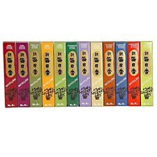 Morning Star Incense - 12 Fragrance Assortment (Total 600 sticks) - Sandalwood, Pine, Musk,...