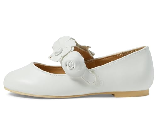 Janie and Jack Girls Flower Flat (Toddler/Little Big Kid) Ballet, Multicolor, 23