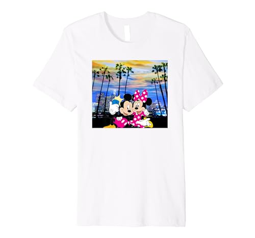 Mickey - Minnie & Mickey Los Angeles Sunset Premium T-Shirt vintage pour fans