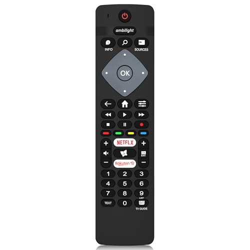 MYHGRC BRC0884301/01 Ersatz Universal Philips Fernbedienung für Philips Fernseher Ambilight LCD LED 3D HD Smart TV mit Ambilight Taste