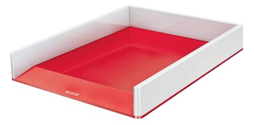 L:Letter Tray WOW Duo Colour wt/red