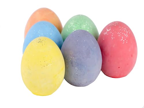 image for Kid Made Modern Glitter Easter Egg - Set of 6 Egg-Shaped Colored Chalk