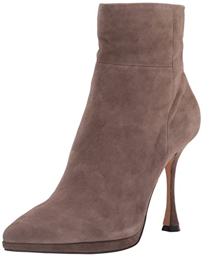 Vince Camuto Women's Footwear Women's Pitonnda Stiletto Heel Dress Bootie Ankle Boot, Sable, 7.5 #TOP21