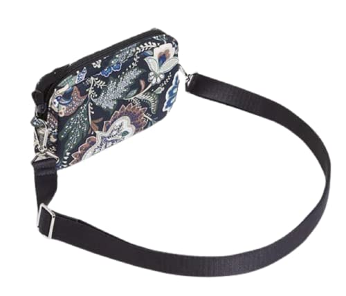 Vera Bradley Cotton RFID Convertible Pouch Crossbody in Java Navy Camo3