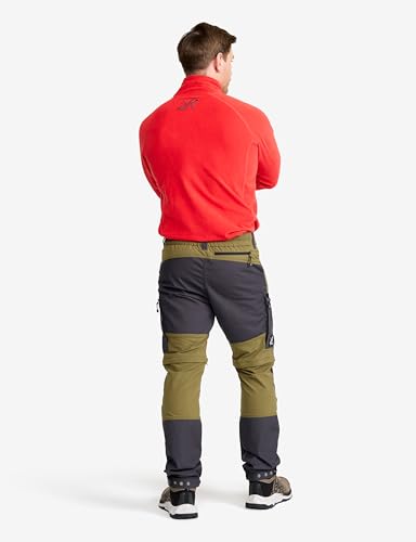 RevolutionRace Herren RVRC GP Pro Zip Off Pants, strapazierfähige, belüftete und wandelbare Hose für alle Outdoor-Aktivitäten, Dark Olive, M