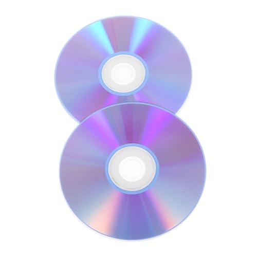 Toyvian Lot De 2 Disques CD-r Inscriptibles Haute Capacité pour Enregistrement Audio Et Musique, Usage Professionnel Et Domestique, Compatibles DVD/CD, Couleur Blanche