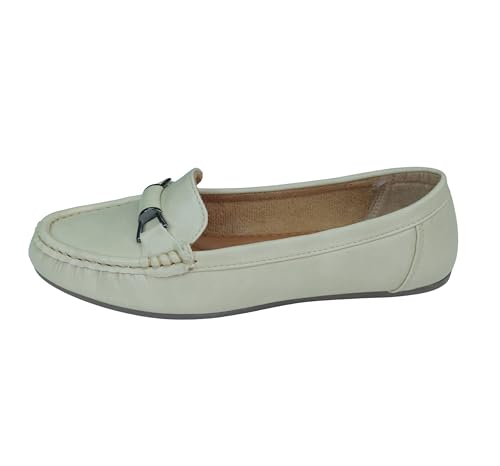 Image of Pluxh Women Olive Bellies | Metal Buckle Pull-On Ballet Flats