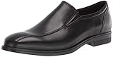 ECCO Men's Queenstown Bike Toe Slip On Loafer, Black, 10-10.5