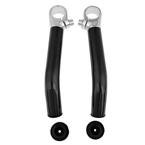 F Fityle 1 Par Premium Mountain Bike Bar End Liga De Alumínio Da Bicicleta Guiador Termina Aperto No